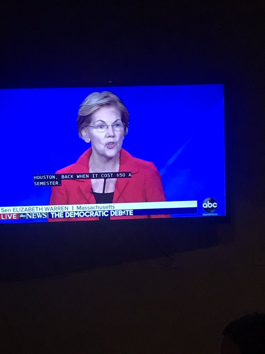 WakefieldDems's tweet photo. Prepping for Convention by watching our Senator. #mapoli #demsdebates @ewarren https://t.co/xqphE46aTh