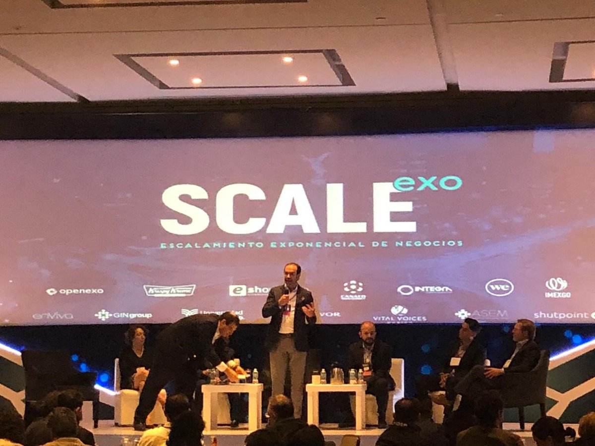 conexionteam's tweet photo. Ayudamos a las empresas a escalar exponencialmente adaptándose a la trasformación digital a través de soluciones TIC. Les compartimos la participación de nuestro CEO- Miguel Ruiz en #ScaleExO en el panel de casos de éxito. #Scalingup #VerneHarnish  #DisrruptiveInnovation #WITeam https://t.co/Yapk8kNMfz