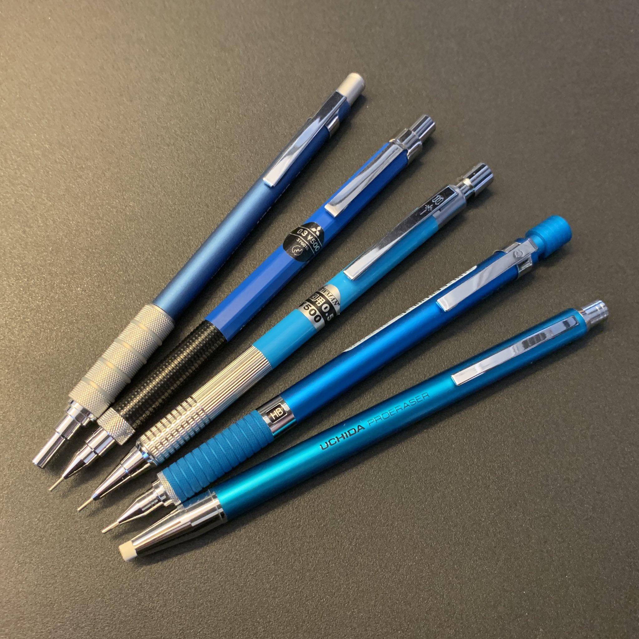 UCHIDA製0.3ミリの製図用のシャープペンシル、0.3mmミリ替え芯付き UCHIDA製0.3ミリの製図用のシャープペンシル、0.3mmミリ替え芯付き