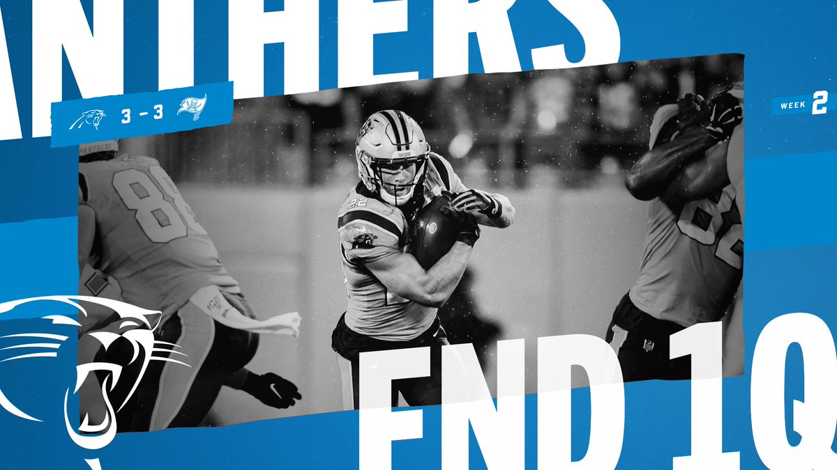 Panthers's tweet image. END OF Q1

#TBvsCAR |  #KeepPounding