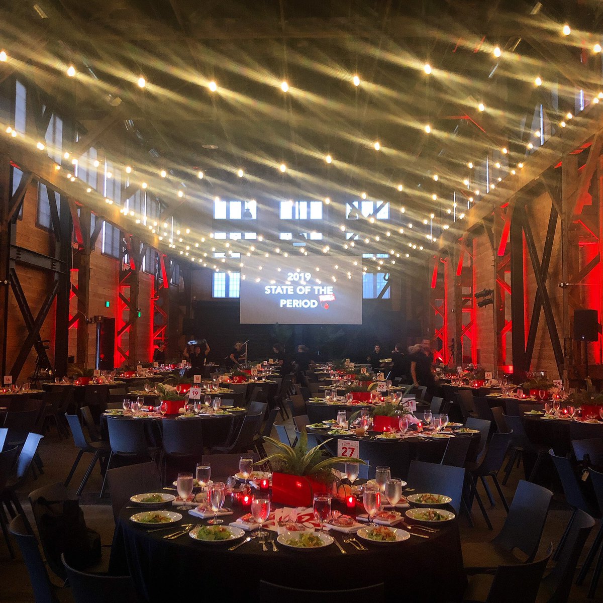 periodmovement's tweet photo. #stateoftheperiod is finally here!!! The stage is set, the food is hot, and bar is open, we are ready for you @nadyaokamoto @Stormof69 @taylortomlinson ❤️❤️❤️ #mentrualmovement https://t.co/wcLk3fX0qu