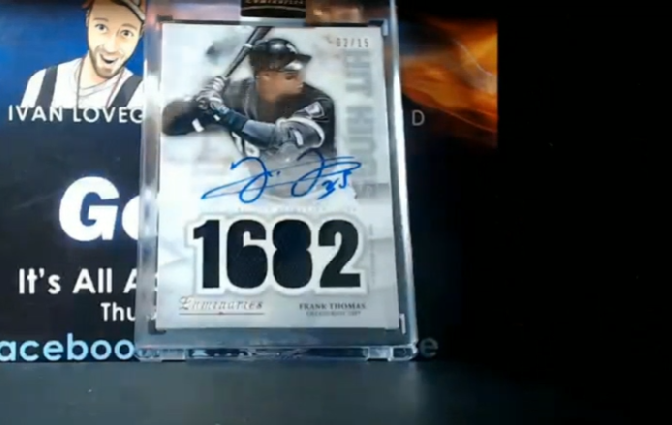 GoGTSLive's tweet image. One hit, one BOOM! From @topps Luminaries we hit a Frank Thomas autograph patch #/15

RT &amp;amp; Watch Live NOW to enter to win: bit.ly/GTSTwitch

#ToppsBaseball #Collect #TheHobby