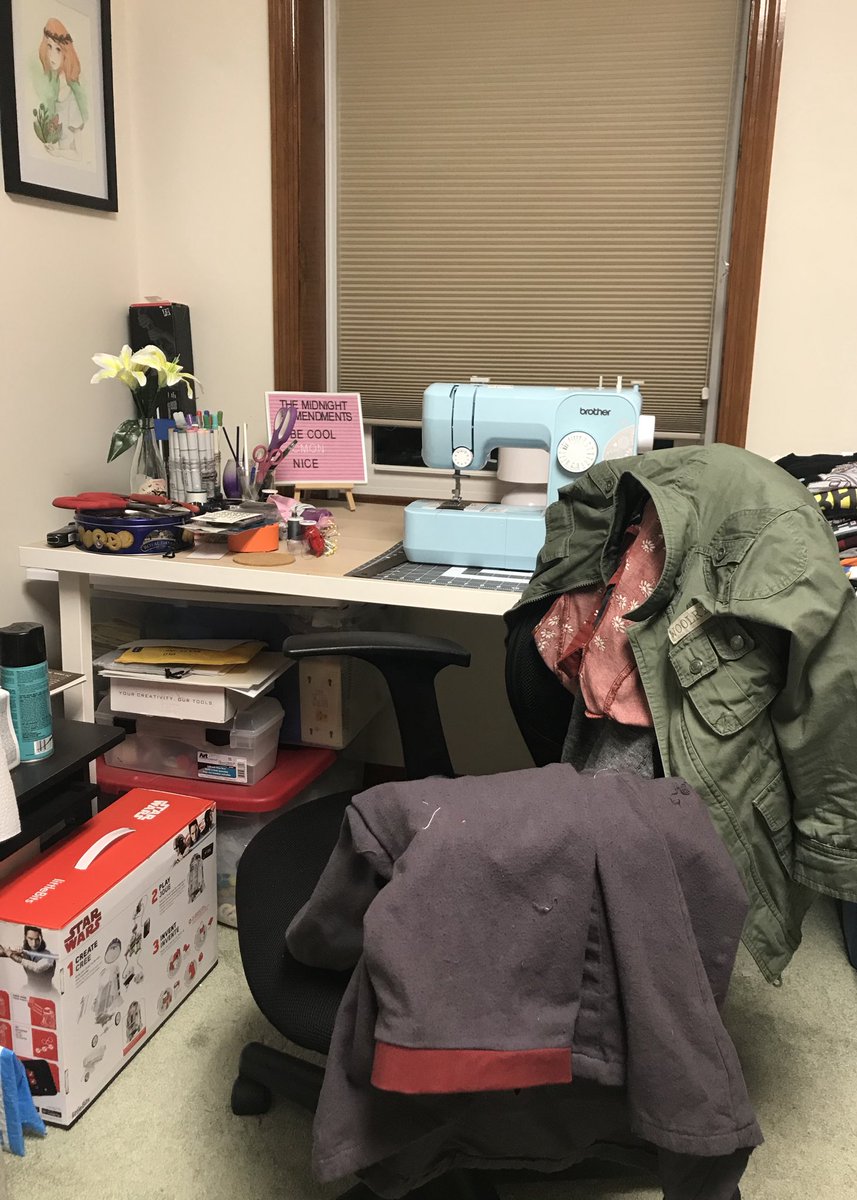 sulcusandjirehs's tweet photo. so the most recent @heyriddleriddle had a discussion about bedroom chairs and this is what that corner of my room currently looks like #chairtobestupid https://t.co/lvuynhNwZA