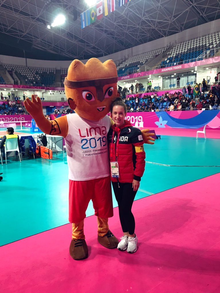 Courtney0's tweet photo. #TBT My temporary office at the #Lima2019 Parapan Am Games. #SittingVolleyball #Goalball #ParaTaekwondo https://t.co/NaCPSqkWdB