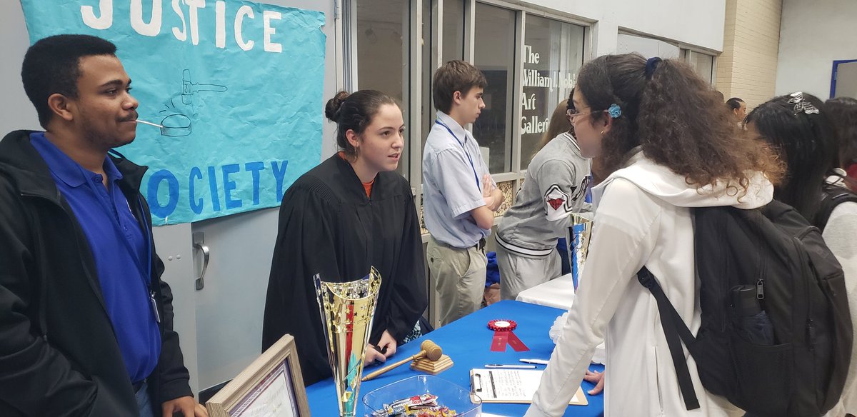 HMLJustice's tweet photo. Our honorable President and Vice President representing at this year's club fair.  We hope to see all interested #HMLTrojans at our next meeting on September 23rd. https://t.co/4X3jcaO5Op