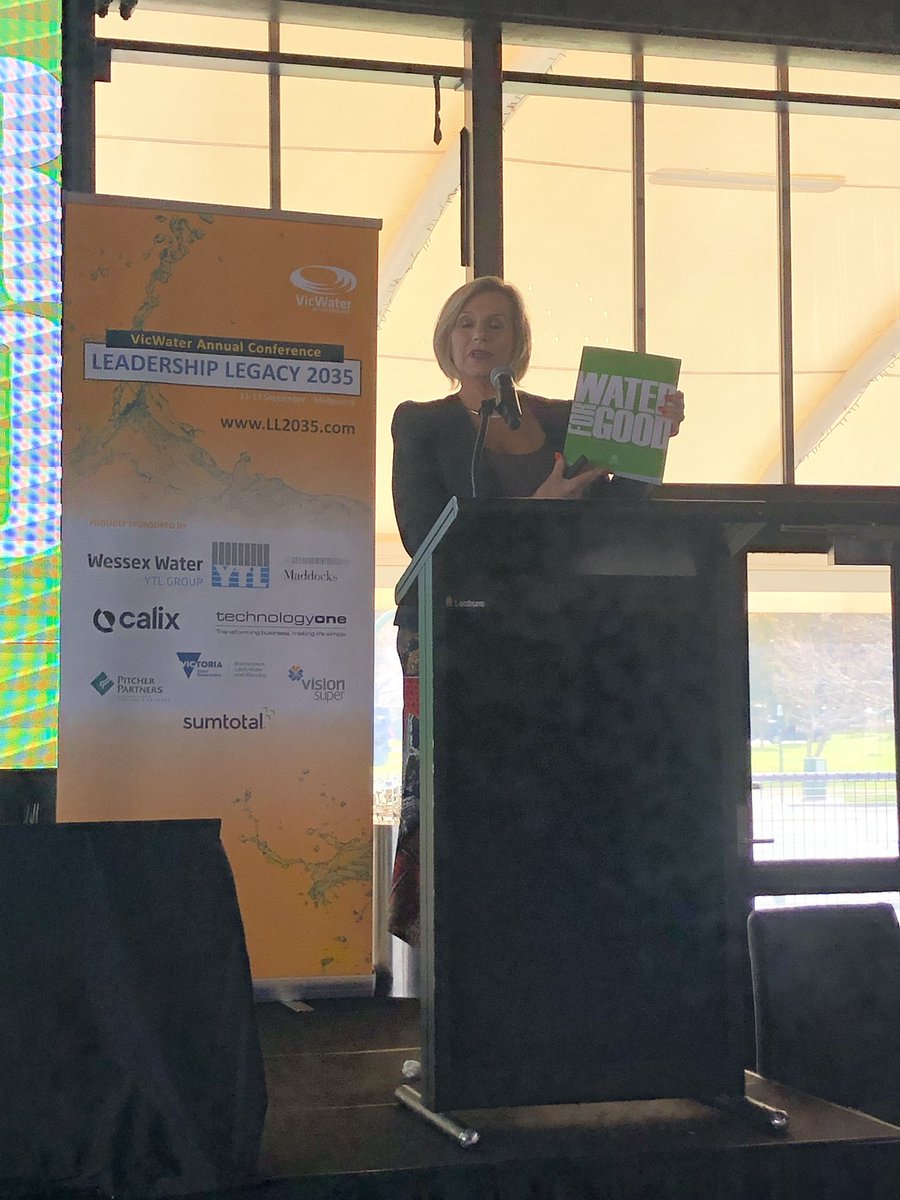 VicWater_'s tweet photo. Robyn McLeod is talking us through “Water for Good” the SA program established over 10yrs ago to #secure #drinkingwater #supply
#LL2035 https://t.co/Lolc74B479