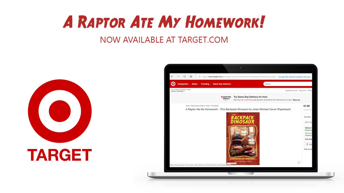 JulianMCarver's tweet photo. #WritingCommunity #Kidlit #Dinosaurs #TheBackpackDinosaurSeries #ARaptorAteMyHomework #Teachers #Parents #Indie #IndieReviews #ElementarySchool #ebook #Paperback

My children's book, "A Raptor Ate My Homework" is now available on https://t.co/9hbyOskNd6. Order yours today! :) https://t.co/oBCYREMvCd