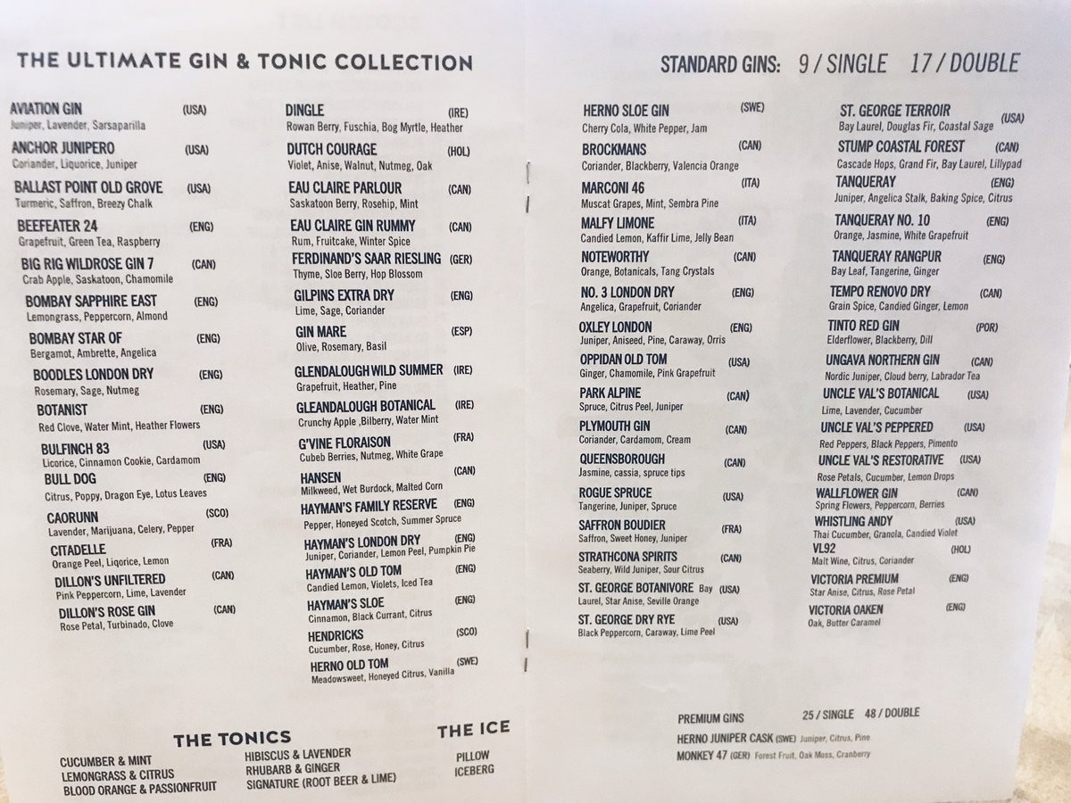 Raunora's tweet photo. So... after a 2-win kind of day, what gin and tonic would you recommend from this list??? #GandT #ExtensiveList #Edmonton #TeamDinner @CannonCurling #LeadsLikeGin https://t.co/3X1y7g99AU