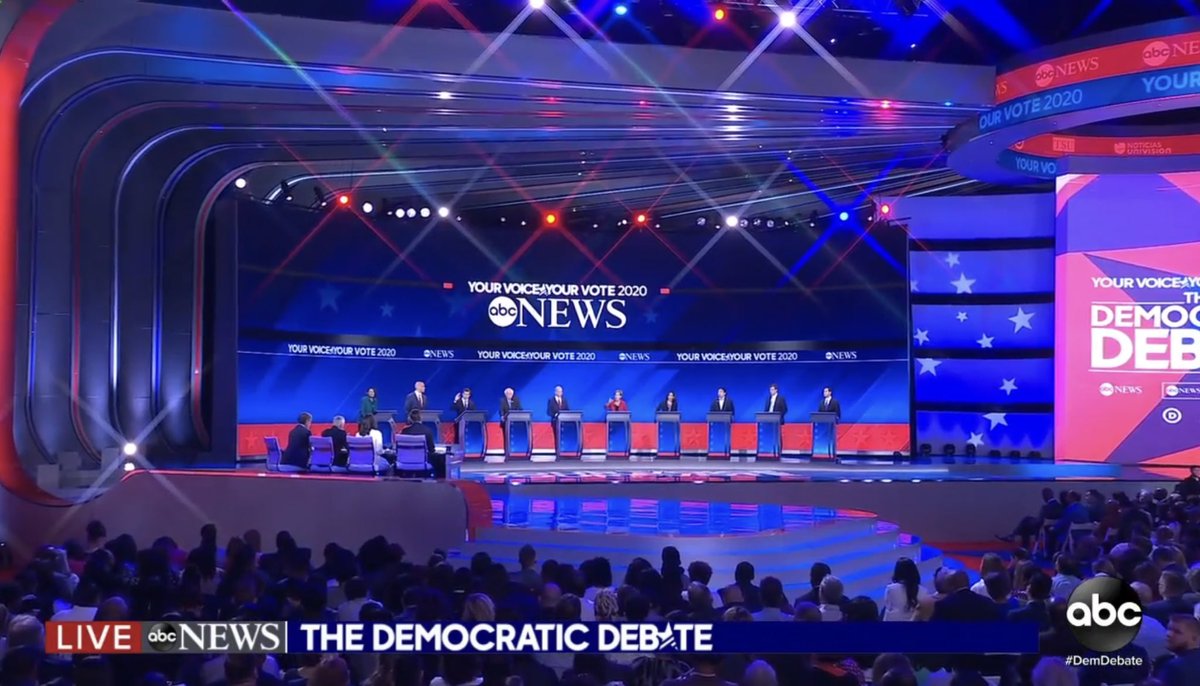 No American flags at #DemDebate in Houston - plenty in Hong Kong