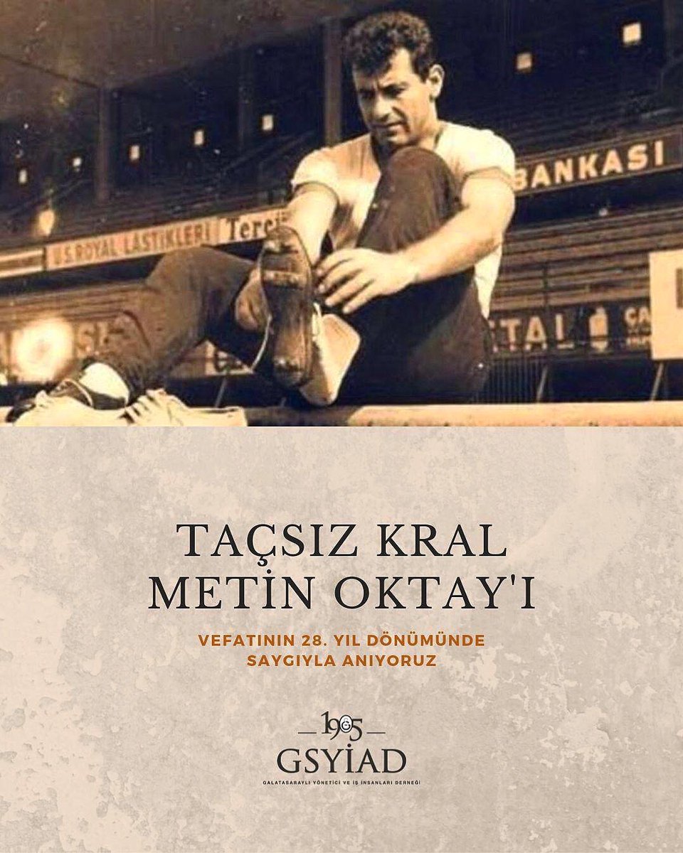 1905gsyiad's tweet photo. Taçsız Kral Metin Oktay'ı vefatının 28. yıl dönümünde saygı, sevgi ve rahmetle anıyoruz! 🙏🏻💛❤️.
.
.
.
.
#metinoktay #taçsızkral #metinoktayruhu #galatasaray #türkiye #1905gs #1905gsyiad #sarıkırmızı #günaydın #galatasarayailesi https://t.co/xQ30jRwuHi