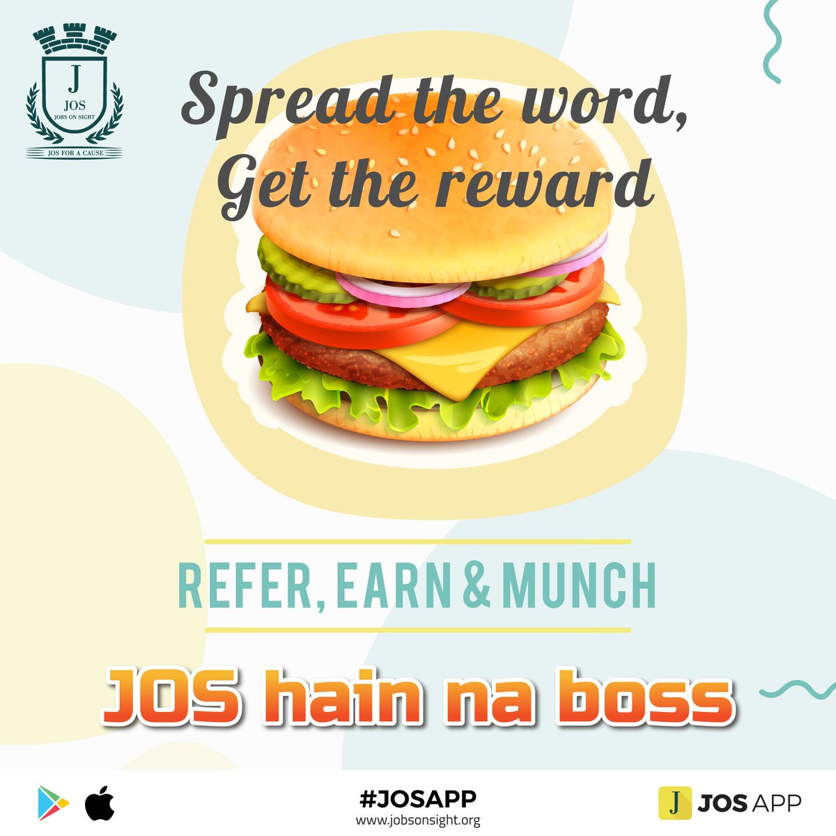 jobsonsight's tweet photo. Referring is Rewarding
The more you refer, the more you earn. Refer your friends and earn, when they download the #JOS app
Download App- https://t.co/O5ZoeCOfNN
#josapp #jobsonsight #earn #share #refer #JOSwallet #locationbased #jobopportunity https://t.co/Ju9h7JKckq