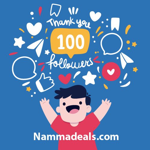 Nammadeals Com Thank You For 100 Facebook Followers Thankyou100followers 100followers 100fb 100followersonfacebook 100followersonfb Fb Facebook Nammadeals Nammalocaldeals T Co Wz8k22hrcq Nammadeals Com Thank You For 100 Facebook Followers Thankyou100followers 100followers 100fb 100followersonfacebook 100followersonfb Fb Facebook Nammadeals Nammalocaldeals T Co Wz8k22hrcq