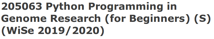 New #Python course <a href="/CeBiTec/">CeBiTec</a> <a href="/unibielefeld/">Bielefeld University</a> is scheduled for March 2020:
ekvv.uni-bielefeld.de/kvv_publ/publ/…

#bioinformatics #plants #genomics
<a href="/HSchilbert/">Hanna Marie Schilbert</a> <a href="/jens_theine/">Jens Theine</a>