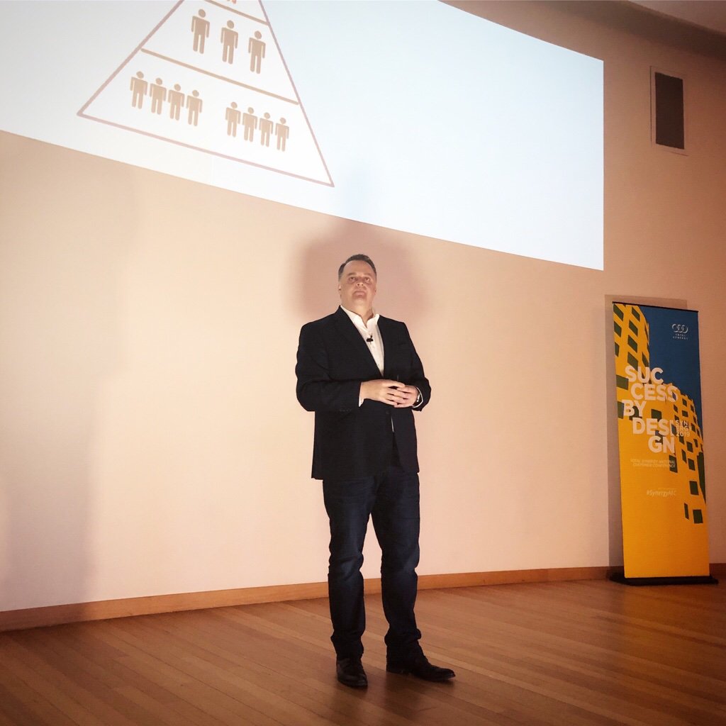 totalsynergy's tweet photo. "We buy in alignment with who we think we are — show me how what you do, aligns with what I care about" — @DanGregoryCo's closing keynote at #SynergyAEC 2019
#SuccessByDesign #MoreTimeForDesign https://t.co/BNCL1igu9i
