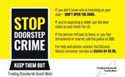 Dorset_TS's tweet photo. Reports of doorstep crime increase by 20% at this time of year so be vigilant: https://t.co/Z7amwR6K3y If you don’t know who is knocking at your door – DON’T OPEN THE DOOR.
#DoorstepCrime #KeepThemOut #TSSWWeek2019 https://t.co/AnbpbtKmNK