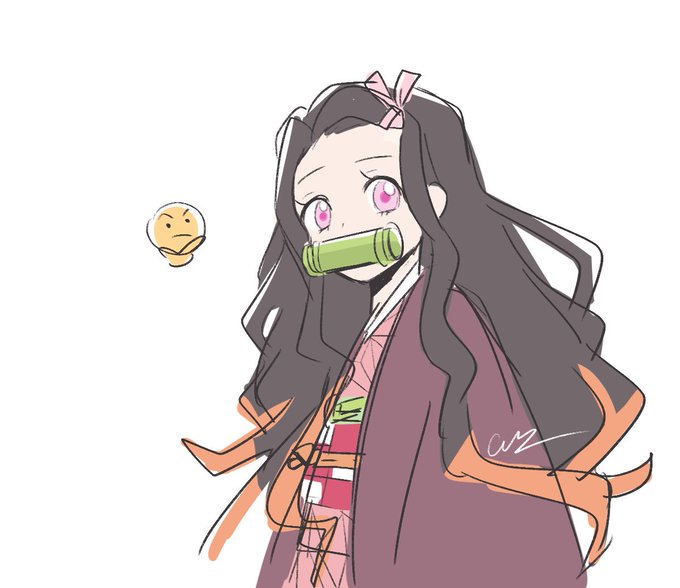 moved ➡️ @chaopiicoさんがTwitterに投稿した竈門禰豆子(鬼滅の刃)のイラスト。