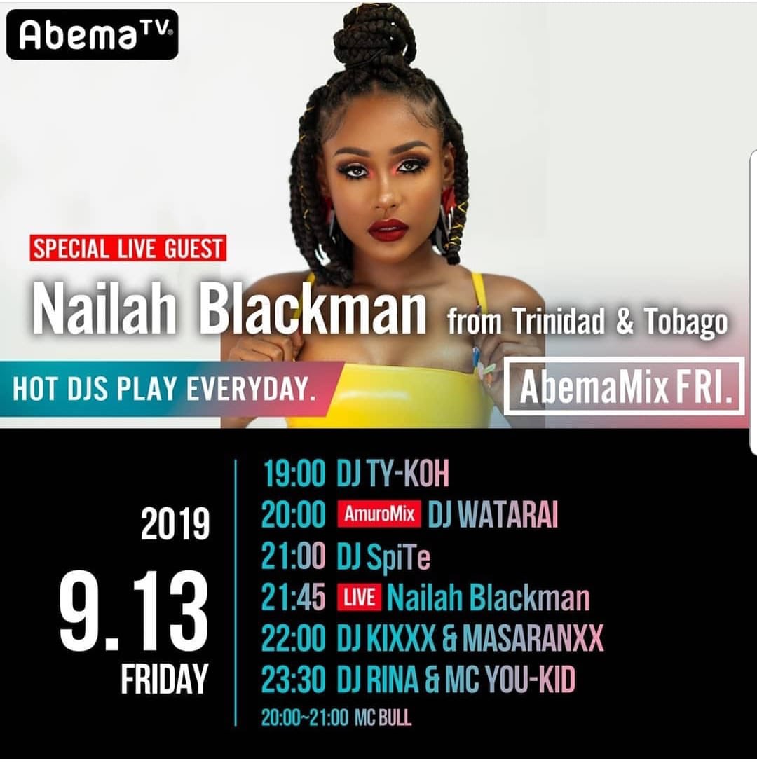 Blacklivesmatter I M So Honored To Be The Very First Soca Artist To Be Invited To Perfom For Japan S 1 Online Internet Radio Station Abematv From 9 45 Pm 10pm Taking