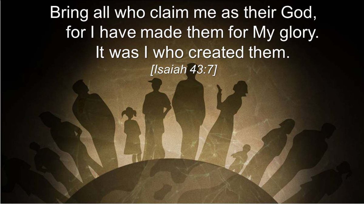 UnconMusings's tweet image. Bring all who claim me as their God, for I have made them for my glory. It was I who created them. Isaiah 43:7 NLT

#CreatedForAPurpose #byJesus #throughJesus #forJesus
#CreatedForGodsglory #JesusAloneSaves #Jesus #LordofAll