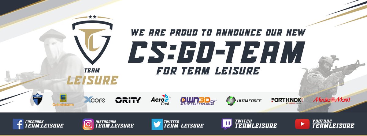 Team LEISURE (@team_leisure) on Twitter photo Team #LEISURE verpflichtet neues #CSGO-Team!
Alle Details: buff.ly/2UVYgdd
<a href="/wwwultraforcede/">Ultron - Ultraforce</a> <a href="/AerocoolGlobal/">Aerocool</a> <a href="/xcoreserver/">XCORE SERVER</a> @own3D <a href="/XOOSEtweet/">XOOSE.de</a> ZONE3 Fortnox.de Team #LEISURE verpflichtet neues #CSGO-Team!
Alle Details: buff.ly/2UVYgdd
<a href="/wwwultraforcede/">Ultron - Ultraforce</a> <a href="/AerocoolGlobal/">Aerocool</a> <a href="/xcoreserver/">XCORE SERVER</a> @own3D <a href="/XOOSEtweet/">XOOSE.de</a> ZONE3 Fortnox.de