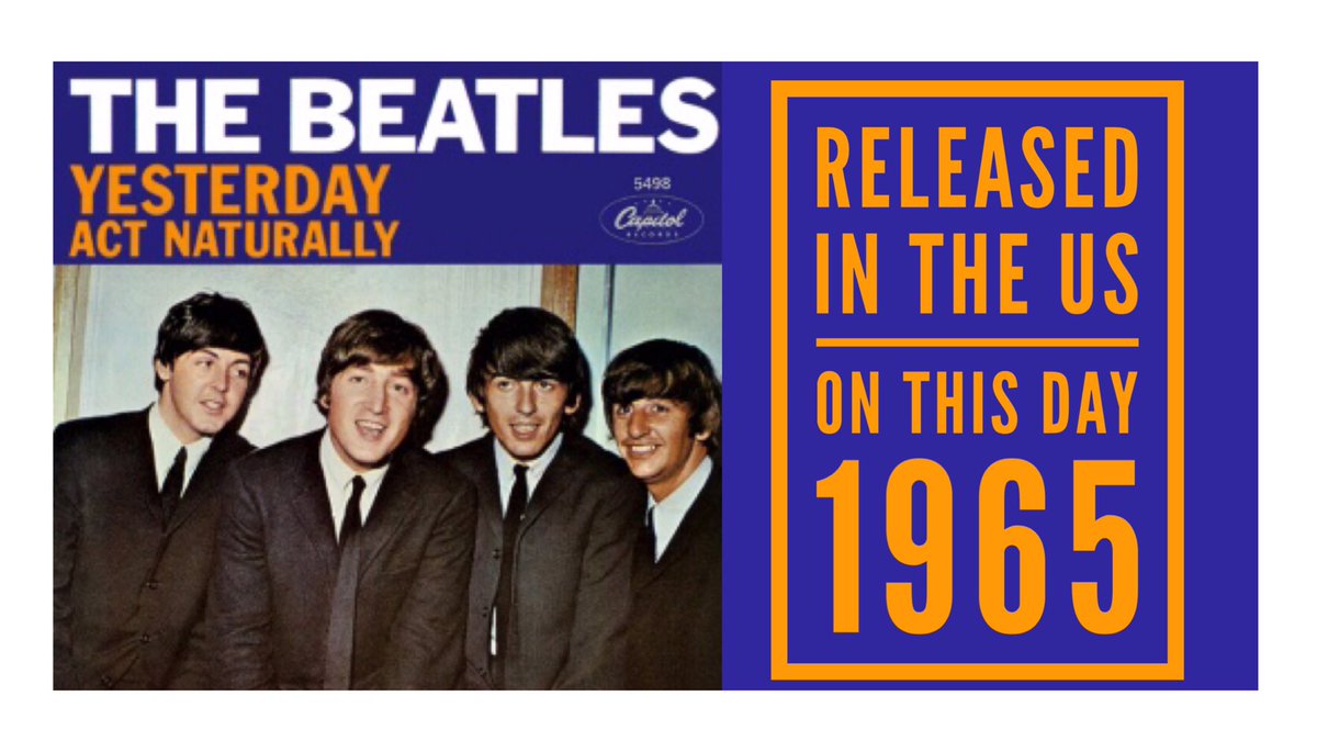 GavinDuffy's tweet photo. To my great surprise what started as a hobby,  my #OnThisDay tweets about our YESTERDAYS in yesteryears frequently attract more than 50,000 impressions, so it is only fitting to post #OnThisDay 1965 The #Beatles released 🎼Yesterday in the United States. https://t.co/CJ7EU6Jl0C