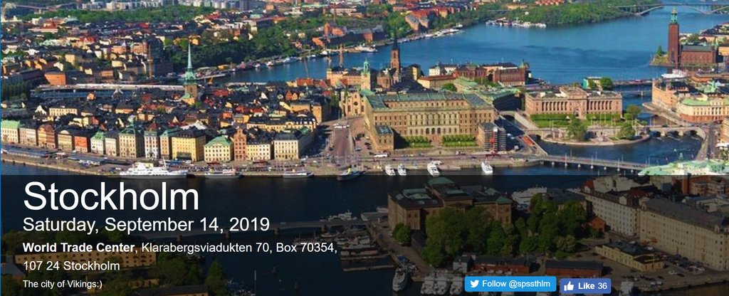 Marcel Haas (@marcelhaasio) on Twitter photo YOU have one day left to register for <a href="/SPSSthlm/">SPS Stockholm</a> - it was such a great conference last year and this year is even gonna be better. Great memories, great location and content, speakers and sponsors. Register here for this free community event: buff.ly/2AbZ5VB YOU have one day left to register for <a href="/SPSSthlm/">SPS Stockholm</a> - it was such a great conference last year and this year is even gonna be better. Great memories, great location and content, speakers and sponsors. Register here for this free community event: buff.ly/2AbZ5VB