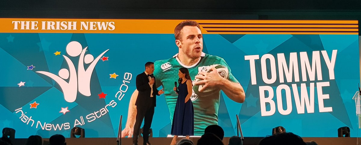 KevinHeavern's tweet photo. I was honoured to be invited to The Irish News Ulster GAA All Star Awards last night. Some great highlights from Tommy Bowe and the 1999 All Stars. This is what our Danske Bank Ulster Schools GAA players are aspiring to. Congratulations to all the winners!  #INAllStars https://t.co/BG0niXrMGi