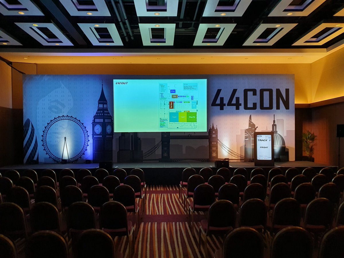 Ian44CON's tweet photo. Getting all warmed up for day 2. #44CON https://t.co/Fnm0erMg6y