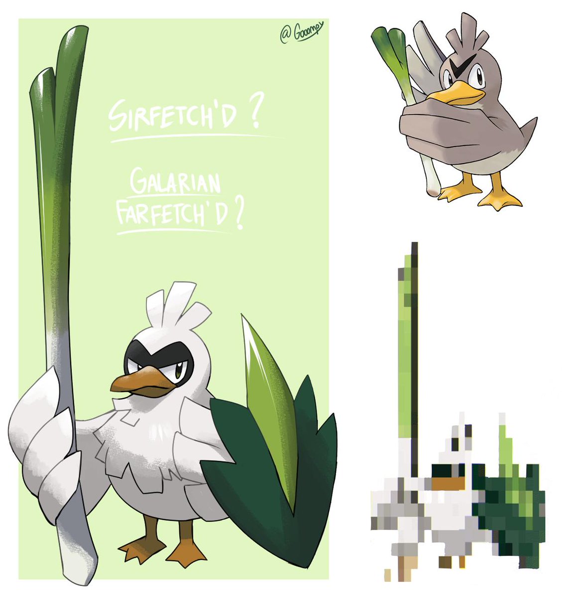 NintendoSoup on X: Fans Believe New Pokemon Sword And Shield “Glitched  Pokemon” Is A Galarian Farfetch'd Evolution    / X