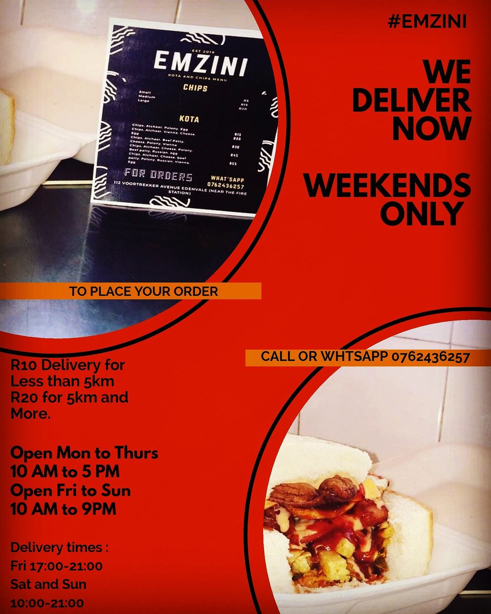 MagazineJukebox's tweet photo. #JukeboxBusiness
It's weekend and they deliver... Place your order...#TheMorningFlava
#EMZINI
https://t.co/ipBYariBxR https://t.co/NBkhyPo9yK