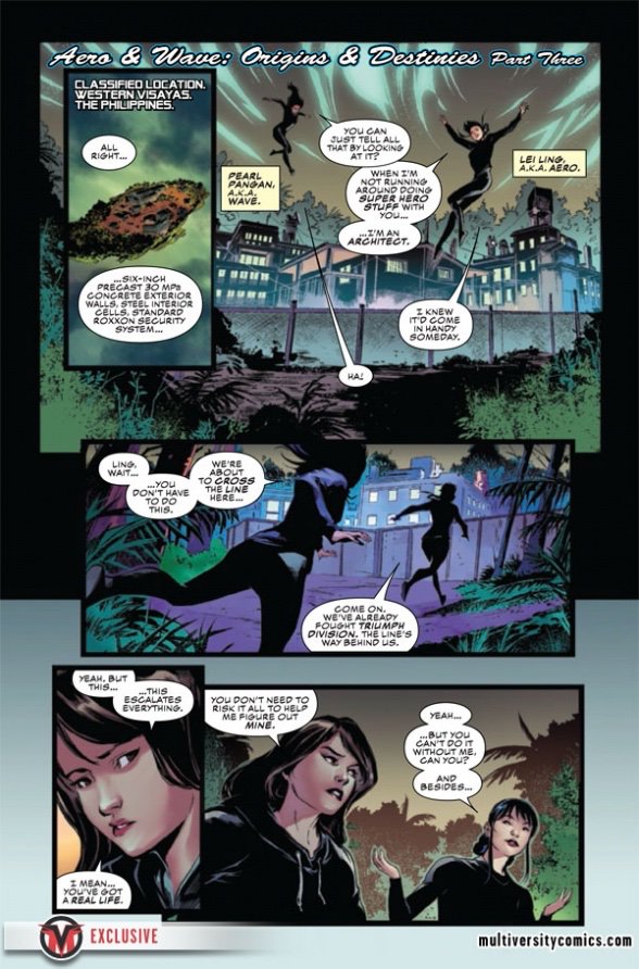 theicecoldtea's tweet photo. Check out Multiversity Comics' exclusive preview of @gregpak, @crashwong, and @popmhan's story in AERO #3 co-starring #MarvelWave

Aero is Wave's ride-or-die, confirmed.
Ling is a nerd, also confirmed.

#MarvelAero #PearlPangan #LeiLing #AsianSuperheroes #FilipinoSuperhero https://t.co/0tSwMQ6yfW