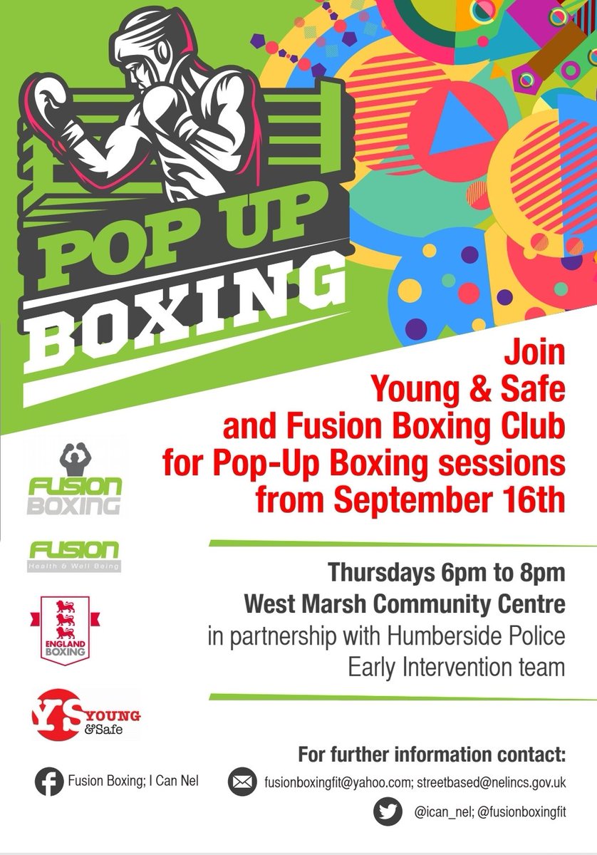 So excited to announce our legacy project after <a href="/BoxcleverBus/">BOXCLEVER BUS</a> in partnership with <a href="/fusionboxingfit/">Fusion Boxing</a> <a href="/shalom_youth/">Shalom Youth Centre</a> <a href="/HumberbeatNEL/">Humberside Police - North East Lincolnshire</a> early intervention team. Our first two areas are our pilot and it launches next week!!  #PartnershipWorking #youthworkmatters #OneTeam