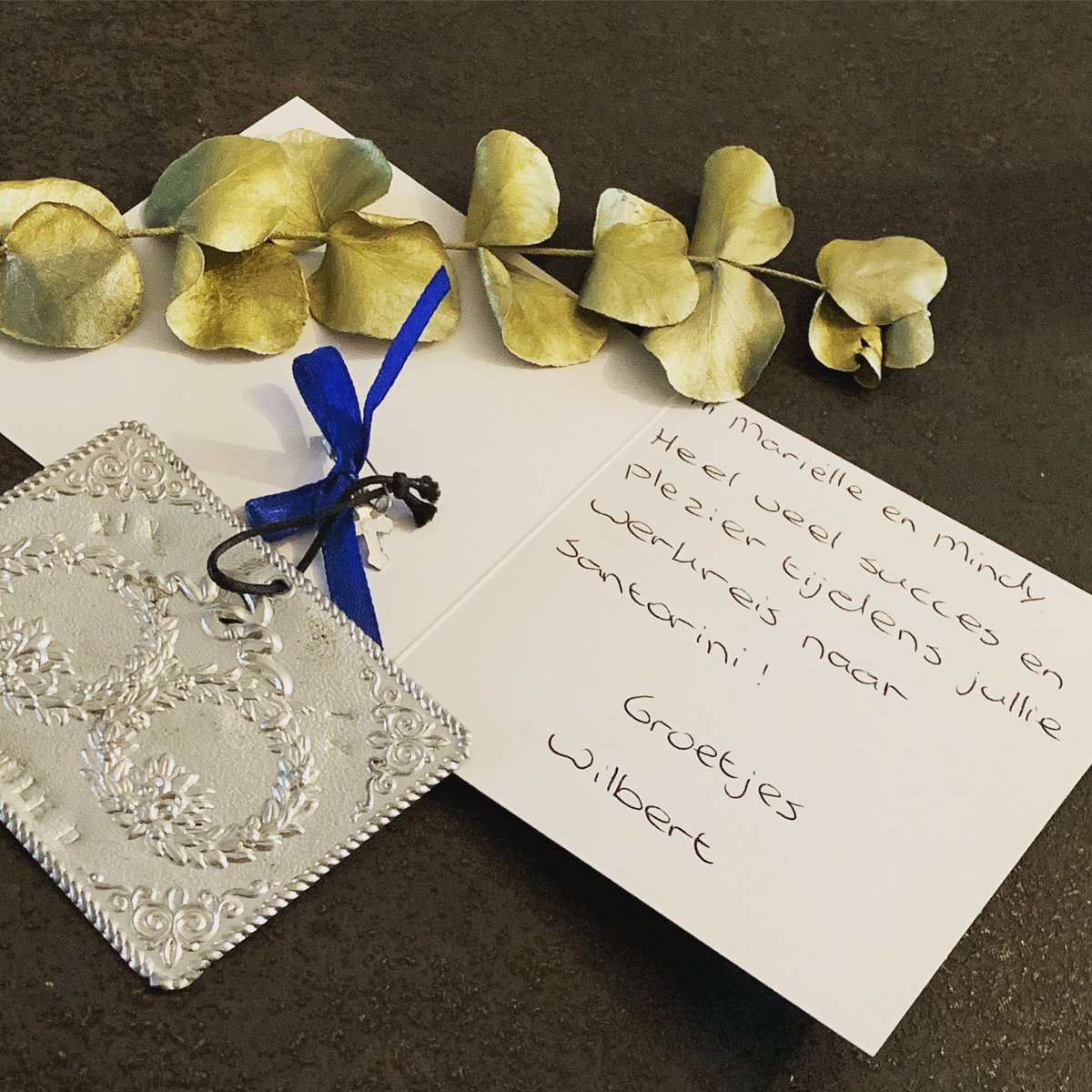 AANDACHT persoonlijke aandacht, maakt het verschil. Dank je wel lieve @wilbertopreis jij maakt voor ons het verschil! Op pad met <a href="/TrouwliedjesNL/">Trouwliedjes.nl</a> #travelcounsellors -#destinationwedding #santorini