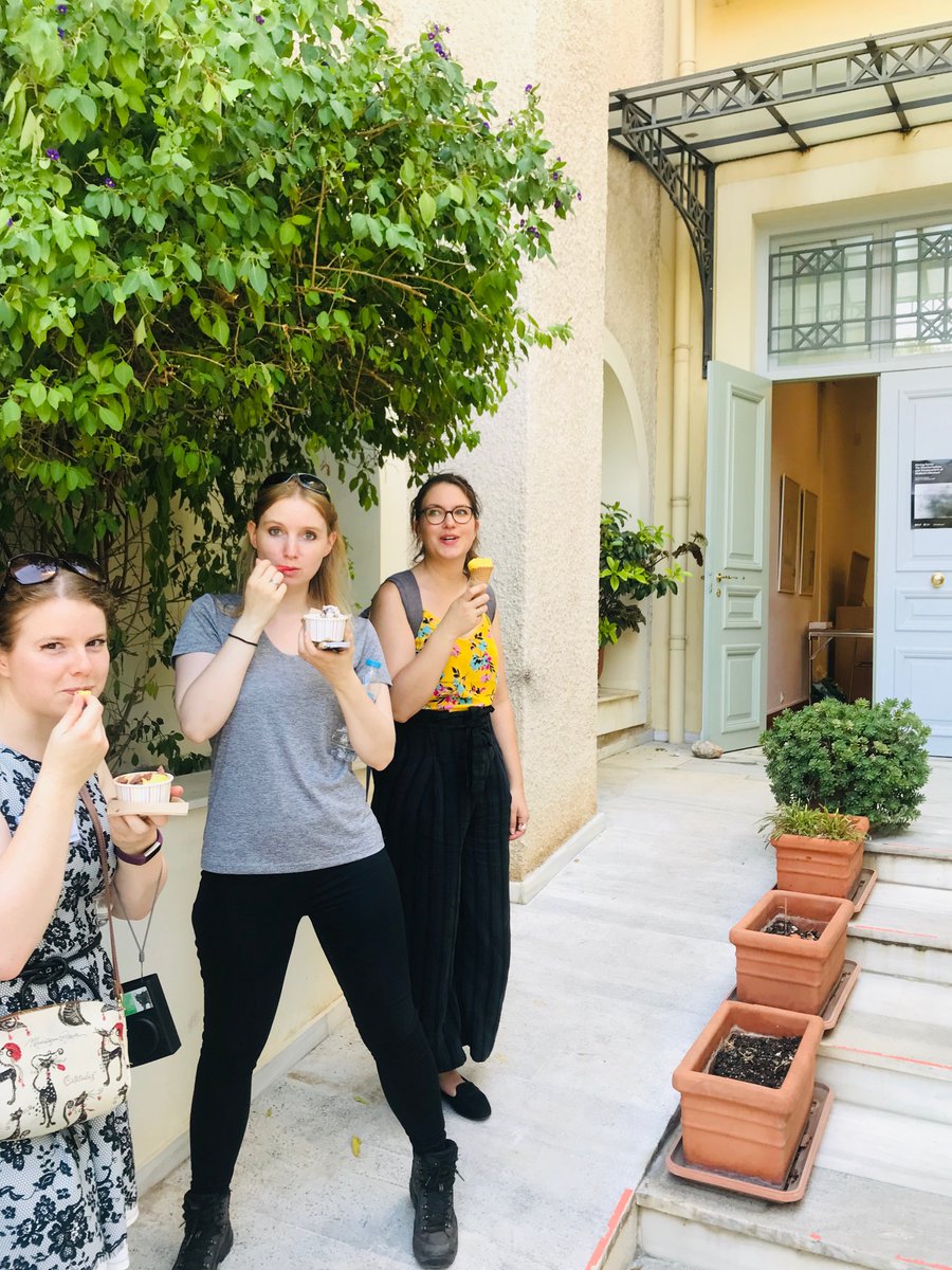 CentreMdvLit's tweet photo. Delegates of #movingforms going strong on our second day tour of ancient, byzantine and ottoman Athens with @CentreMdvLit expert Christian Høgel.  Now where’s the ice cream? #medievaltwitter https://t.co/HquGIWpUCl