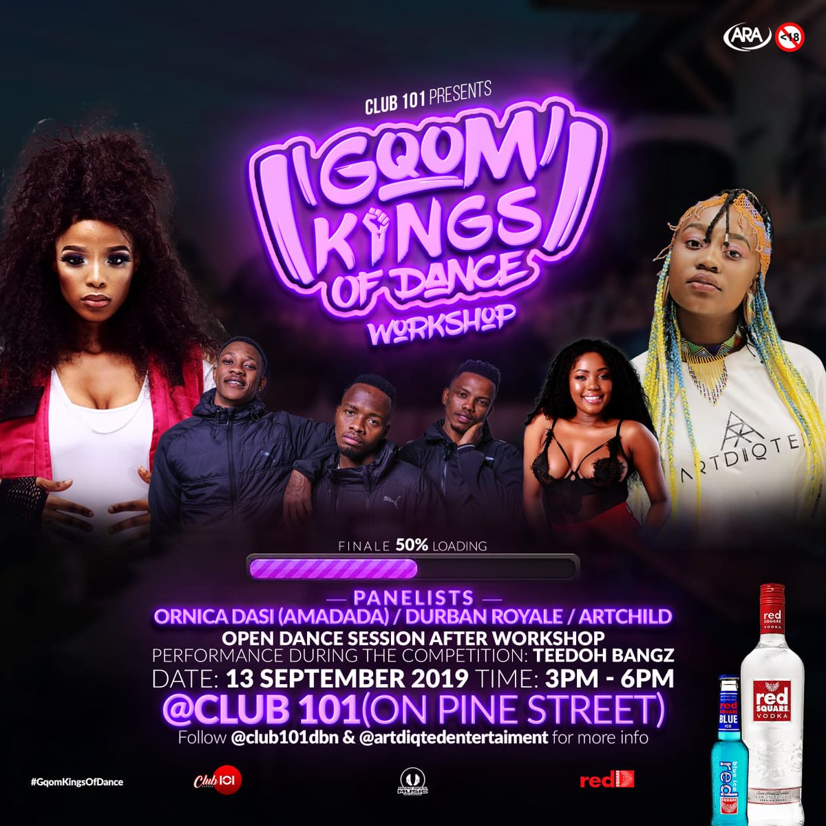 artchildafriika's tweet photo. DANCERS ππ’π’π’Today!!! DON'T MISS OUT π₯π₯β₯οΈ
#GQOMFRIDAYS #GQOMKINGSOFDANCE #SOUNDBATHEP link in bio β¨ππ https://t.co/EeDwyU6W04