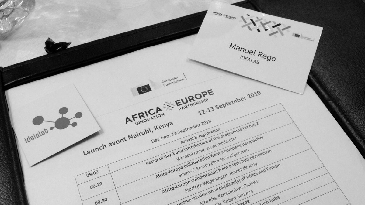 ideialabmz's tweet photo. Today we are at this new and very interesting initiative… African Europe Innovation Partnership #AEIPNairobi2019 in Nairobi Kenya. Building #entrepreneurial ecosystems & partnerships amongst the different hubs and #startups from both continents. #AEIP4Innovation https://t.co/JQZWLNgedO