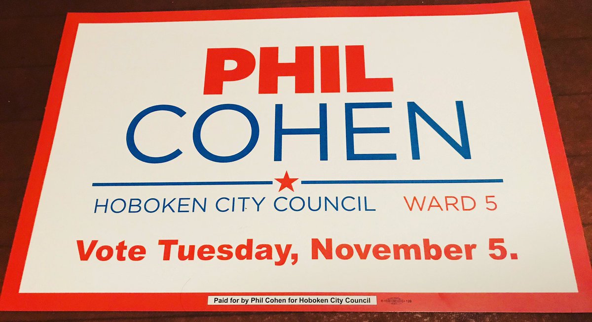 PhilipHCohen's tweet photo. Window signs are in, and they look great! Send me a message if you would like one. We deliver!
#FriendsAndNeighbors #SeeYouOnTheStoops #OldHoboken #NewHoboken #OneHoboken #TeamBhalla #Cohen4Council #Phil4TheFifth https://t.co/gAW23RHrPQ
