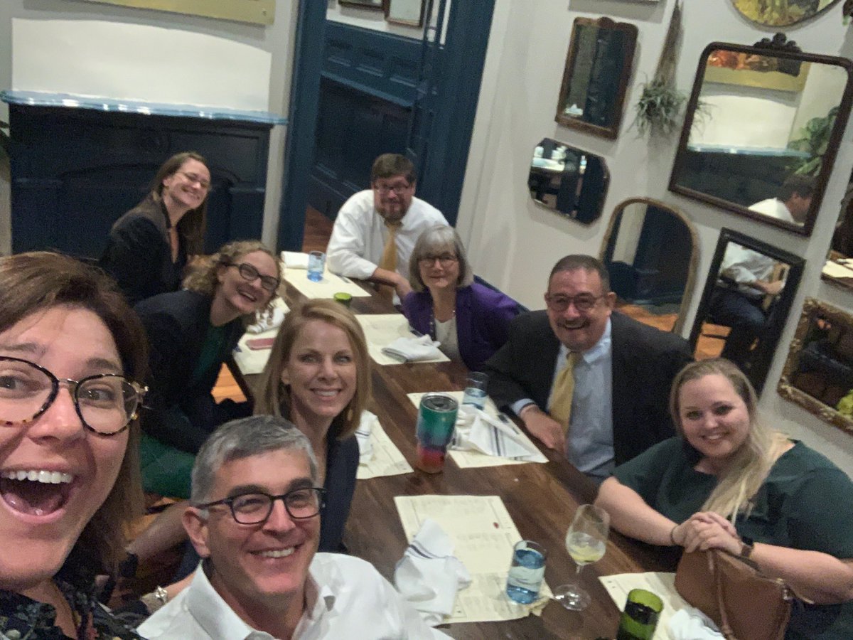 Great dinner with LSU public policy fellow ⁦<a href="/TorrieKFields/">Torrie Fields</a>⁩ after Designing a Better End: Transforming the way we look at Palliative and End of life care ⁦@DrMoPPC⁩⁦<a href="/ReillyCenter/">Reilly Center</a>⁩