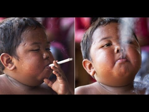 I 下ネタ On Twitter インドネシアで見つかった 1日40本タバコを吸うヘビースモーカーの2歳児