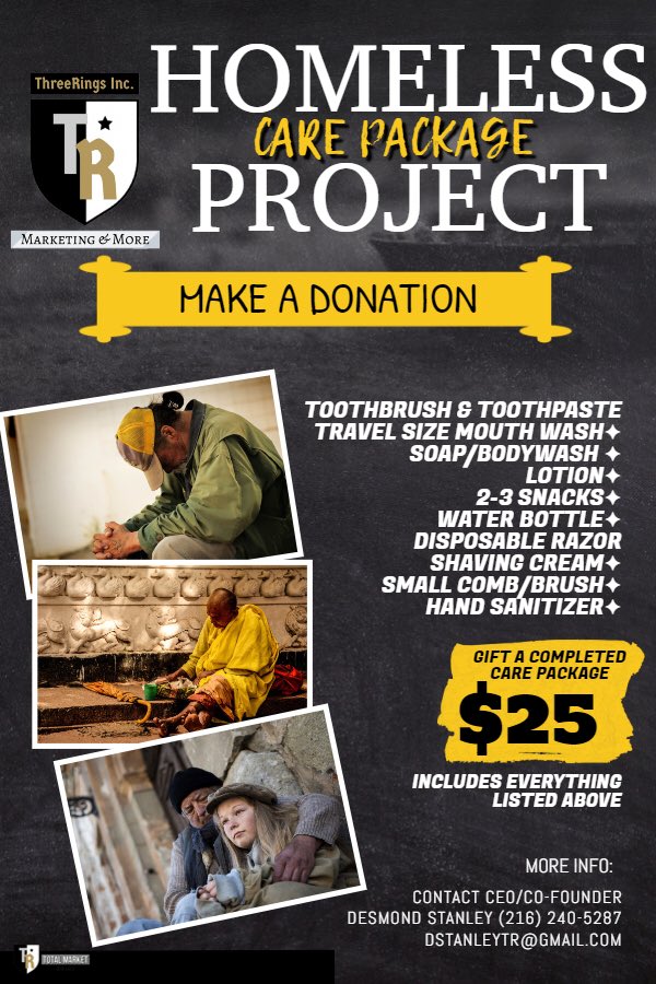 CEO_DEZ's tweet image. #HomelessCarePackageProject 🙏🏽❤️