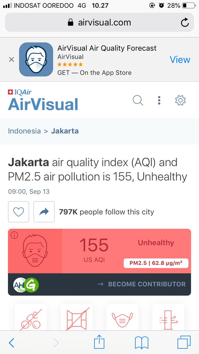 chaichafbrn's tweet photo. Ayo cek index polusi di area kamu, di Jakarta tingkat polusi nya tinggi banget nih, jadi untuk jaga kesehatan kita wajib minum Bearbrand ya, biar tubuh kita tetap fit melawan polusi😉 @JAK101fm @BEARBRAND_PMD #bearbrand #bisabanget #jak101fm https://t.co/DUOdTlh8gi