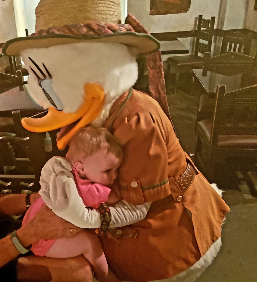Patrici12485577's tweet photo. @WDWToday tonight at Tusker House in Animal Kingdom at around 8:30 Daisy Duck brought our whole family to tears with how sweet she was to our daughter Bridget I really hope she sees this, and knows that words can't describe the gift she gave us tonight
#CastCompliment  #daisyduck https://t.co/e3HQJr6oTP