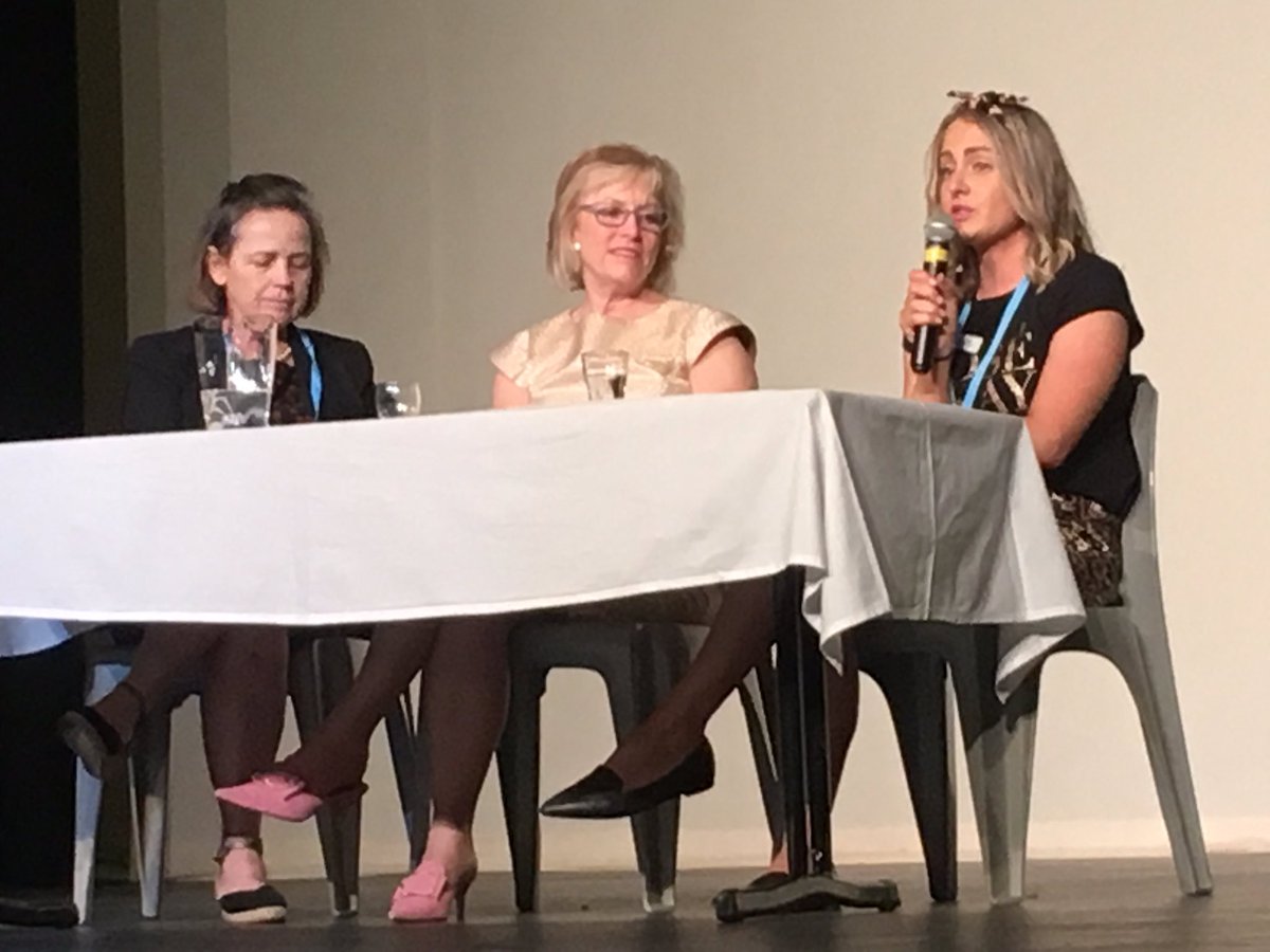 JeanHailes's tweet photo. Renea Camilleri of #JeanHailes (right) taking part in the Rural Women's Health Panel Discussion at #QRRRWN networking event in #Goondiwindi #QLD. #womenshealth https://t.co/nkLsEgNHA3
