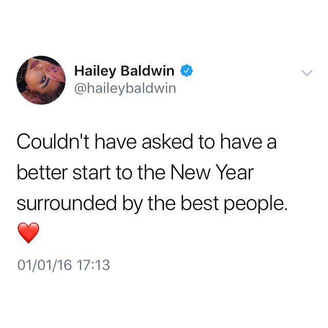 January 1, 2016: Hailey via twitter.
