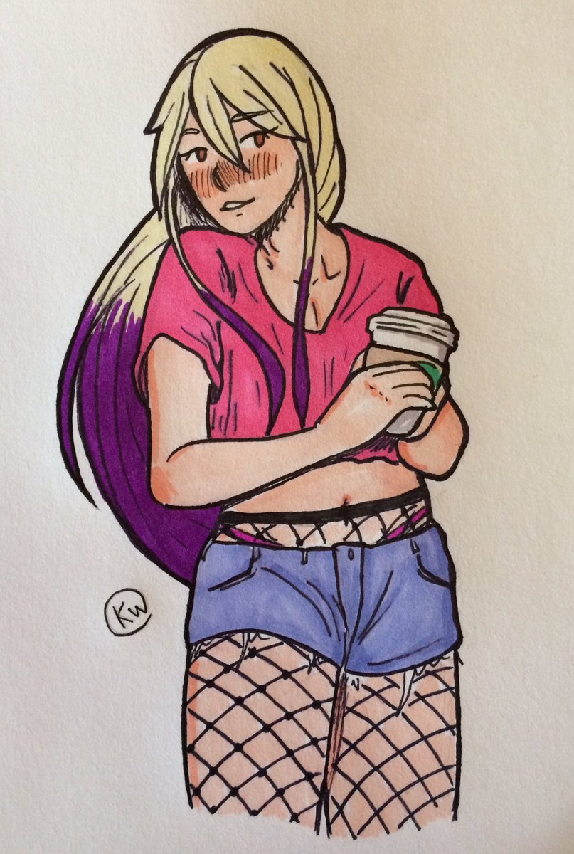AllyScottAuthor's tweet photo. #friWrite Meet Tristan, a rich party boy college student majoring in fashion...when he keeps his clothes on, because he’s also a stripper named Hyacinth. Hobbies include designing his own clothes, making the :3c face & flirting with @AJWhiteAuthor’s Danny, the strip club bouncer https://t.co/GLzpUsOBS5