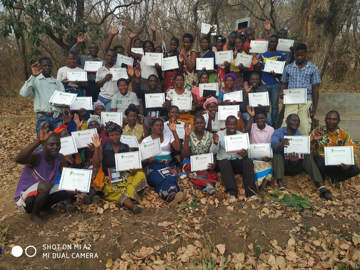 Last group this month from Mangochi to be trained in introduction to Permaculture