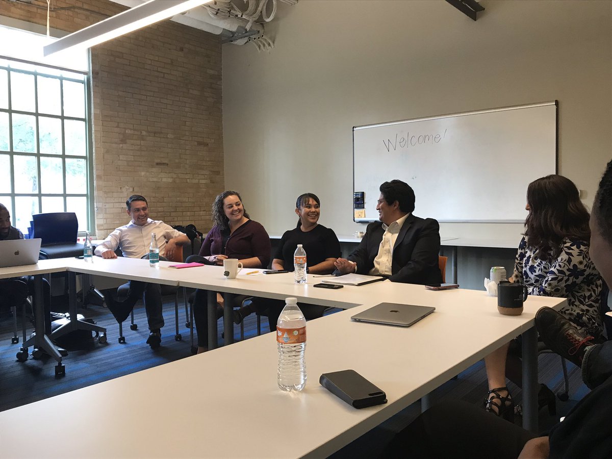 admww44's tweet photo. Great afternoon with @cep_team discussing education innovation in SA, Students + Startups intern program and the region’s Cybersecurity education commitment. Lots of focus on growing and retaining local talent, and a cool space to support collaboration at The Garage. #ICT2SAT https://t.co/h7lsWRcUmW