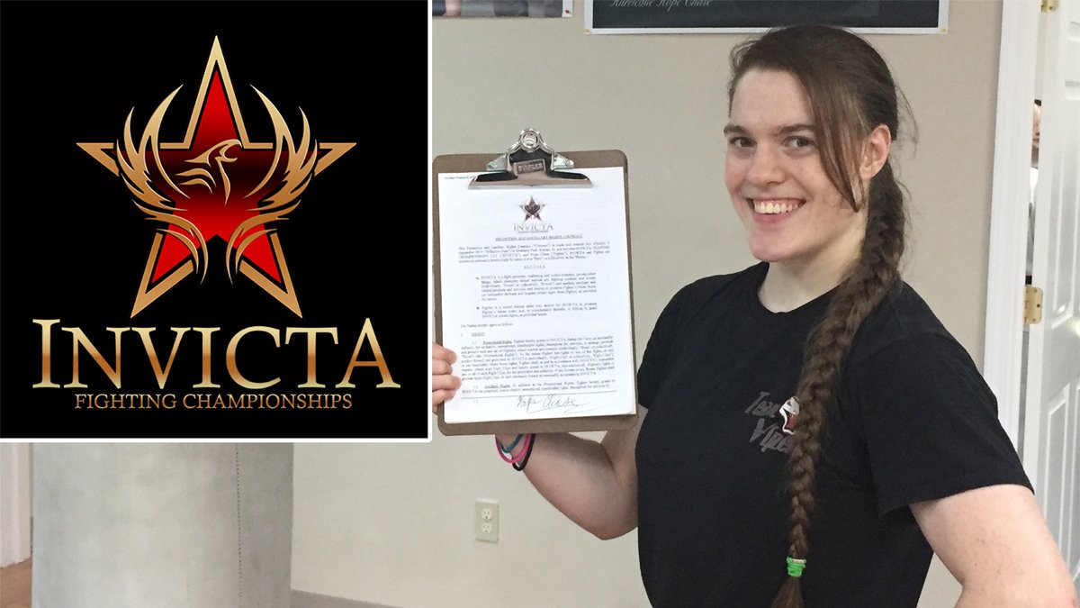 It’s Hurricane season, and this storm has just landed in Invicta FC!! Multi-fight deal - the most awesome day - EVER!! Thanks to <a href="/InvictaFights/">Invicta FC</a> <a href="/shanknapp/">Shannon Knapp</a> <a href="/Nikki_Mma/">Nichole Castillo</a> &amp; Sam Wilson! #WMMA #MMA #MMANews #InvictaFC #womensmma #MMATwitter #hurricanehopechase