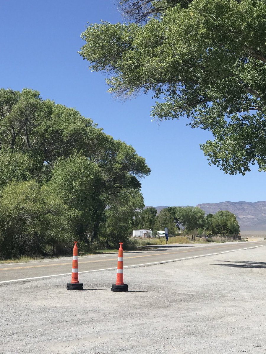 oddnrml's tweet photo. Also noticed on our trip to Rachel that all of the highway signs for #ETHighway have been removed. Rumor has it that they were taken down to avoid traffic issues ie tourists stopping to take pics. #oddventure #alienstock #RachelNV #LittleAleInn #UFOs #StormArea51 https://t.co/7lkfsOST5I