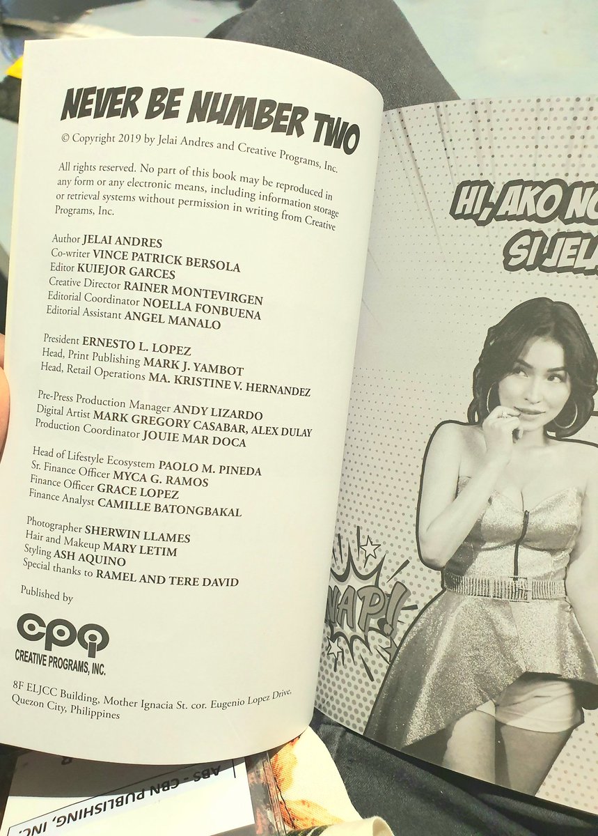 vincebersola's tweet photo. Sharing with you my 3rd published work from @abscbnbooks as co-writer of @jelaiandresofficial, Never Be Number Two! Available soon on National Bookstore, Lazada, etc.! Congrats to us, Jelai! #NeverBeNumberTwo ๐๐๐ https://t.co/cz8jXZRUWG