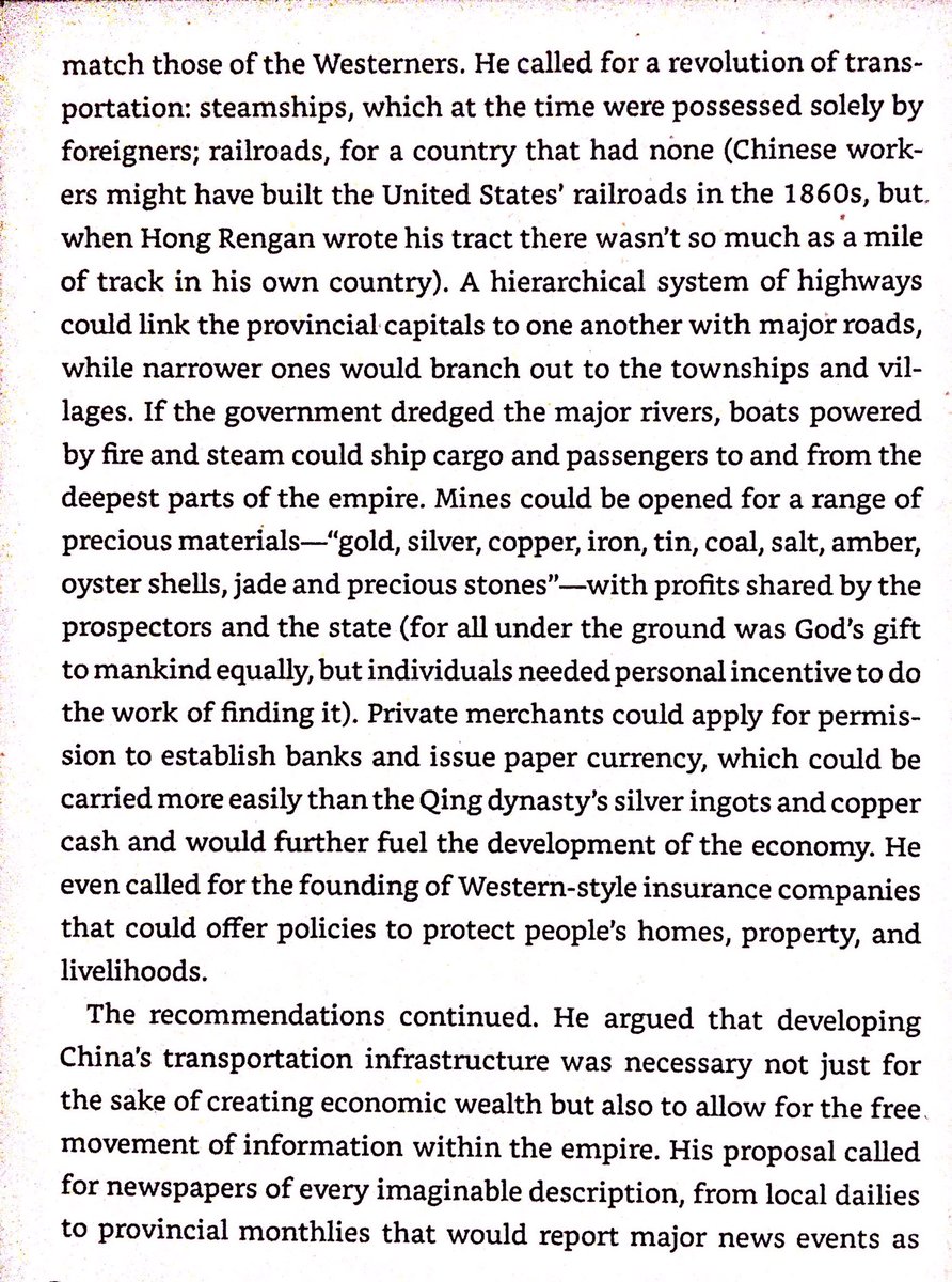 The prime minister had plans to industrialize & modernize China as a theocracy. Christian welfare organizations, steamships, railways, canals, paper money, newspapers, morality police and much else figured into his vision.